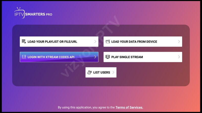iptv smarters giriş ekranı