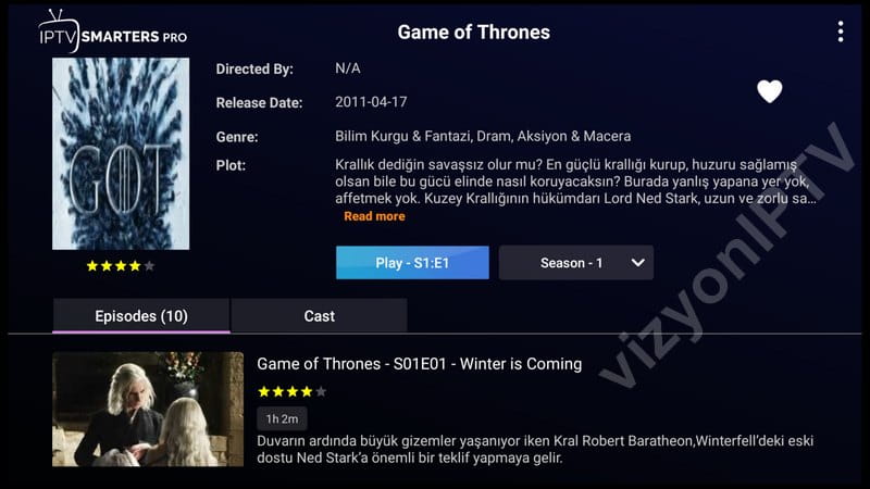 Series detayları
